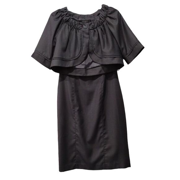 NINE WEST 2-Piece Power Suit, Crop Jacket & Sleeveless Dress SIZE 6 - Picture 9 of 11